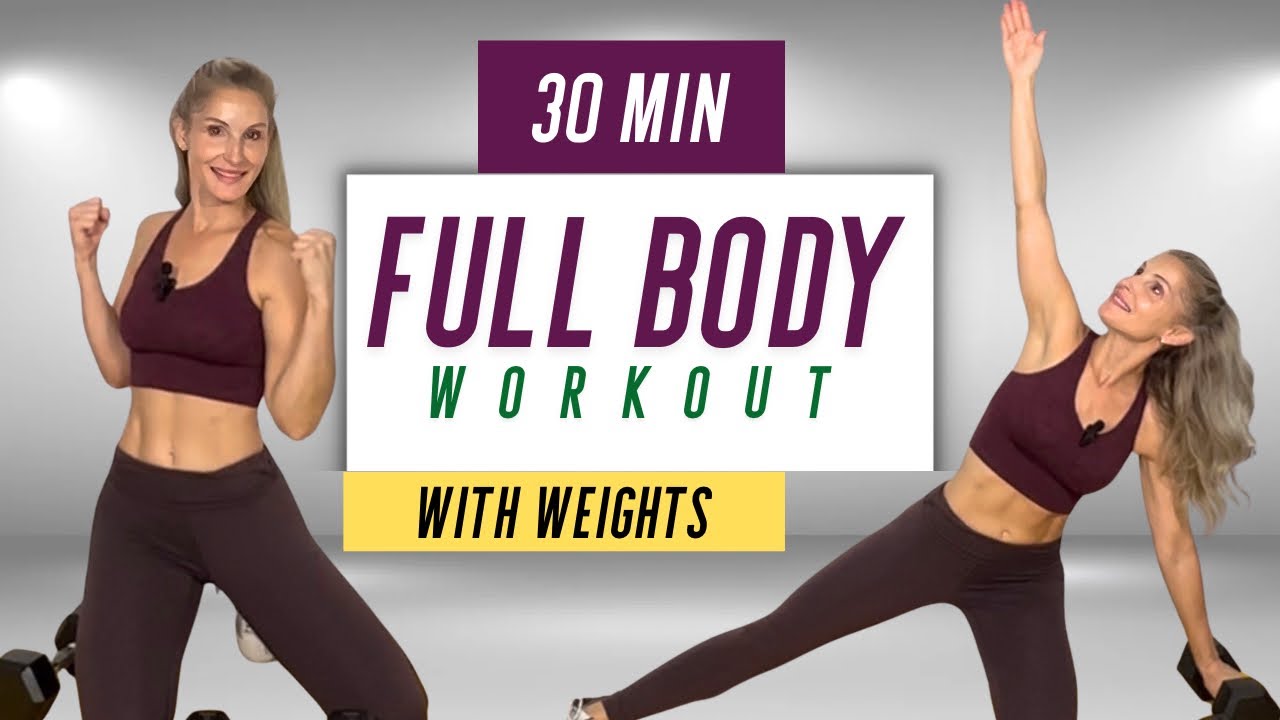 Full Body Workout With Dumbbells ~ LOW IMPACT | No Jumping - YouTube