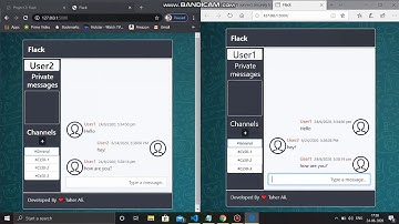 CS50 - Project 2 Flack application