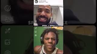 ISHOWSPEED FACETIME DRAKE FUNNY MOMENT