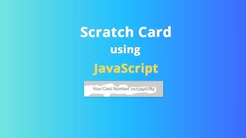🎉How to Create a Scratch card using HTML CSS And JavaScript.| Amin Coding.