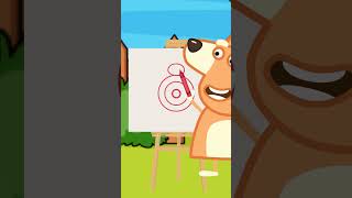 Draw a Turtle Using Circles🐢 #kidssong #preschool #kindergarten #learning