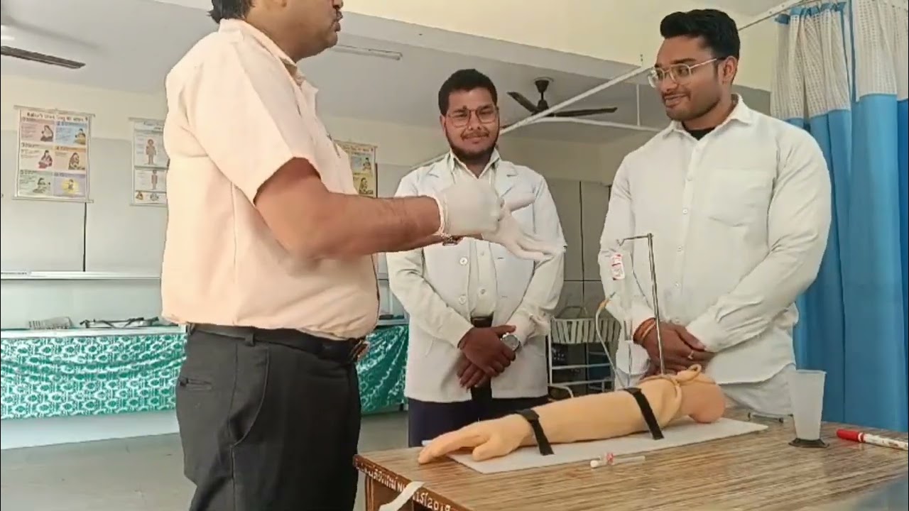 Cannula Insertion Process, by                                  Dr Atul Pandey