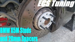 homepage tile video photo for E70 BMW X5M ECS Tuning Studs and H&R 20mm Spacers