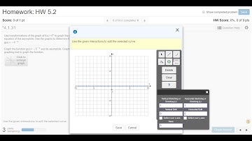 How to graph an exponential function with a double reflection on MyMathLab