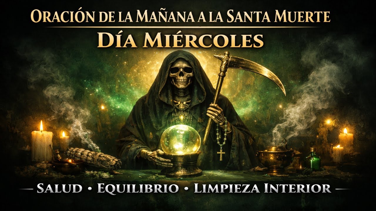 Oración De La Mañana A La Santa Muerte – Día Miércoles Limpieza Espiritual Y Justicia Silenciosa