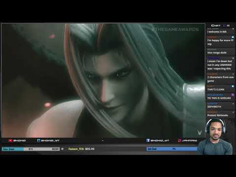 Shokio's Sephiroth Live Reaction - Smash Bros Ultimate