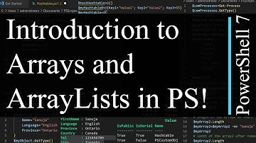 PowerShell 7 Tutorial 7: Introduction to Array and ArrayList