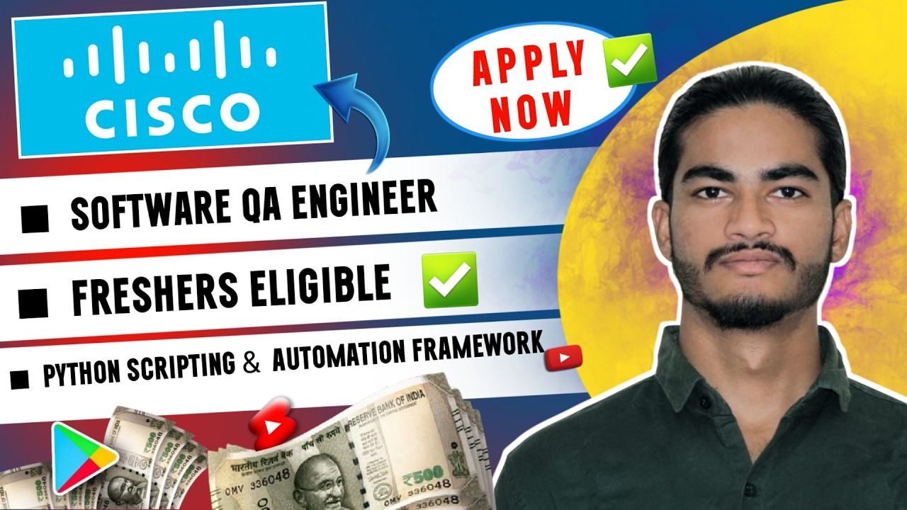 Cisco Hiring 2026 🔥 Software QA Engineer | Python Automation | Freshers ...