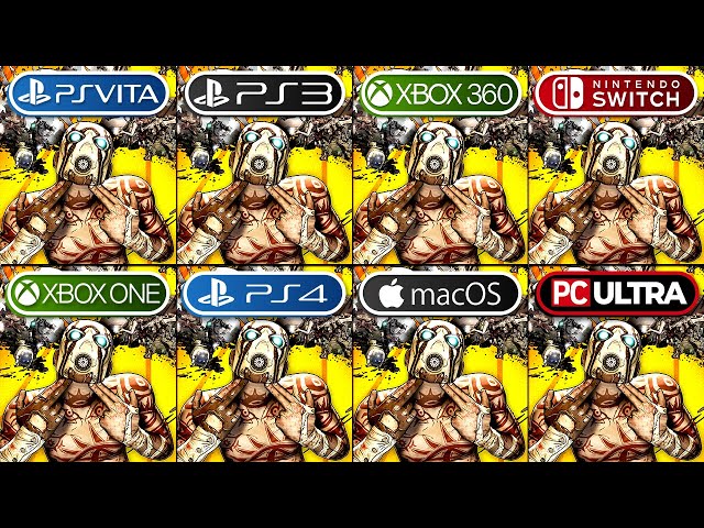 Borderlands 2 | PS Vita vs PS3 vs Xbox 360 vs Nintendo Switch vs X