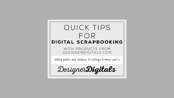 Adding Photos and Shadows to Vintage Frames Part 02