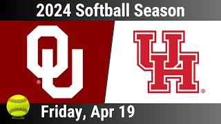 2024 Apr 19  Softball  Oklahoma vs Houston Game 1