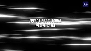After Effects Speed Line Tutorial 2021 (Free Project File)