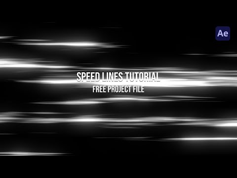 After Effects Speed Line Tutorial 2021 (Free Project File)