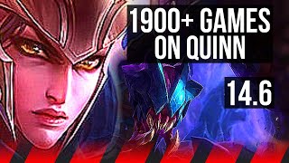 QUINN vs REK'SAI (TOP) | 1900+ games, Rank 8 Quinn, Dominating | KR Challenger | 14.6