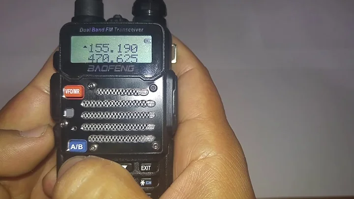 Manually set a Baofeng uv-5rv2+/ Police Scanner/ Ham Radio