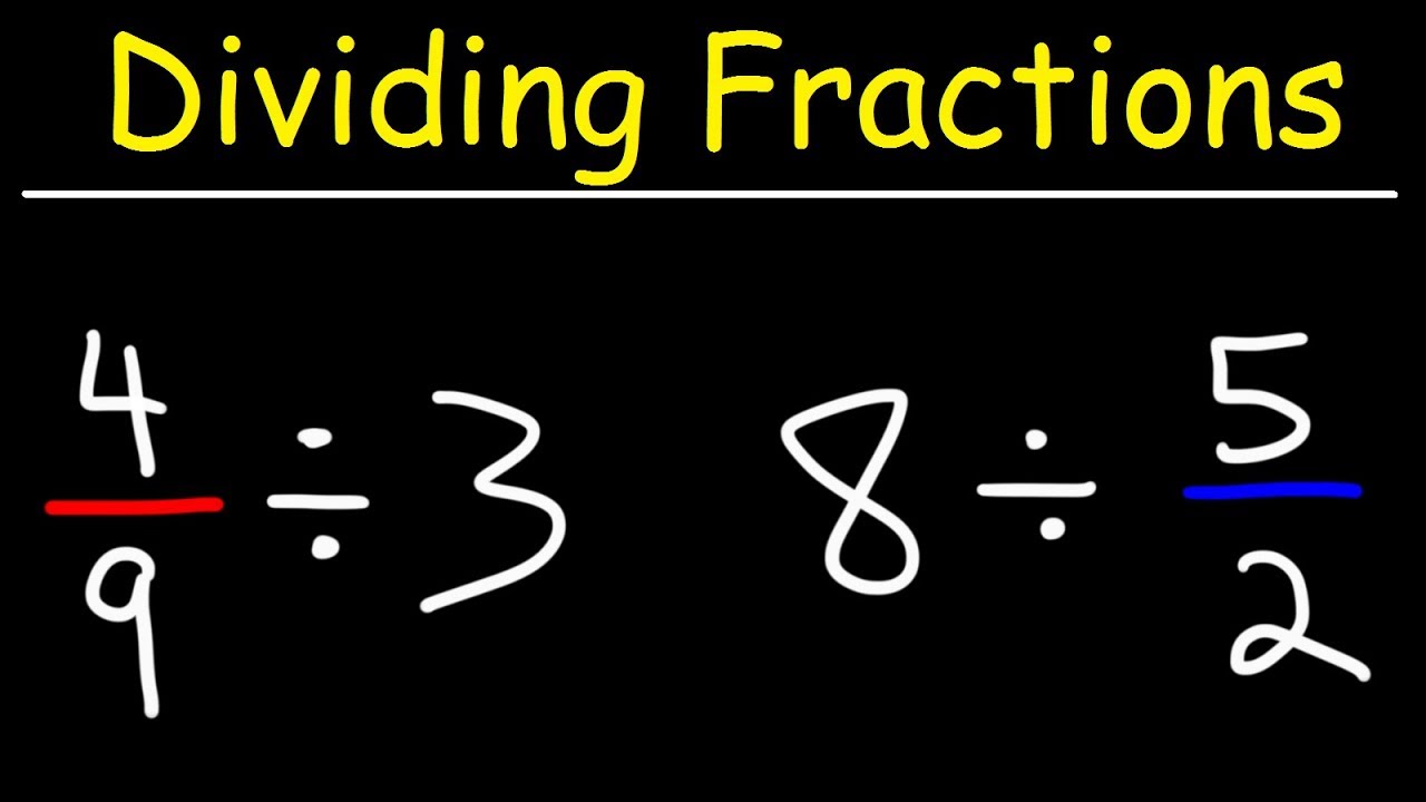Dividing Fractions With Whole Numbers - The Simple Way!