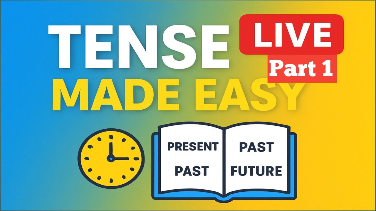 LIVE English Grammar Class | Tense & Basics सीखो आसानी से😱 Grammer ...