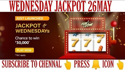 Amazon Wednesday Jackpot Quiz Answers Today | WiN 30000 Amazon Pay Balance | 26 May 2021