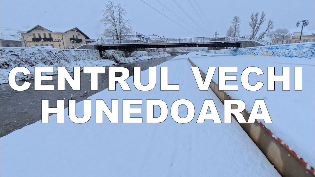 La Pas. De la Castelul Corvinilor în Centrul vechi al Hunedoarei, iarna
