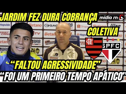 SOBRE O ALMADA! JARDIM CRITICA FLAMENGO APÁTICO! PEDIU "AGRESSIVIDADE"! AUSÊNCIA DO LÉO ORTIZ! E+