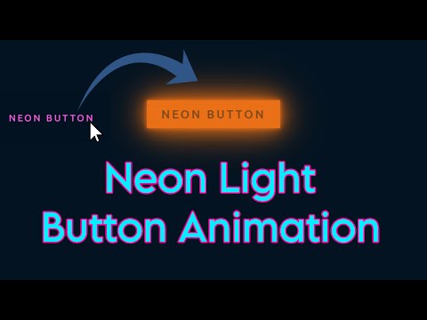 4 Neon Light Button Animation using HTML & CSS Only || No JavaScript || MasterEagle