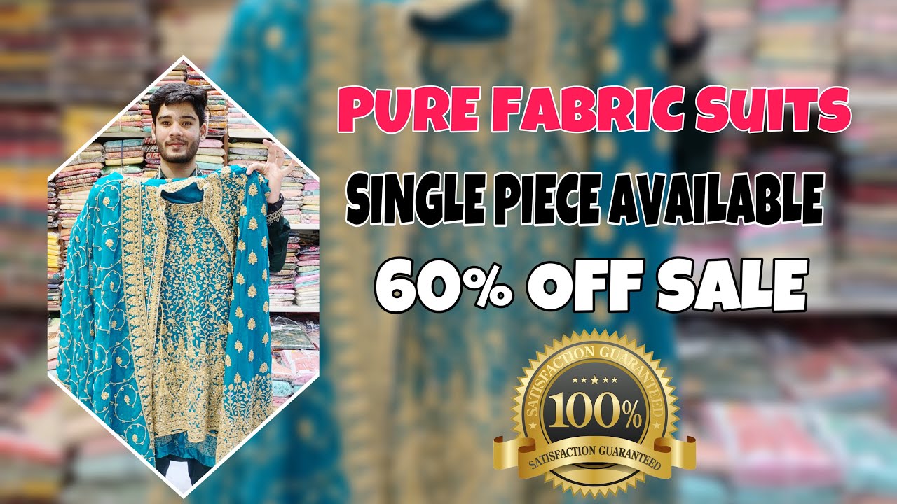 Pure Fabric Suits 😍 | Single Piece Available ❤️ | 60% Off Sale 💯 | Fancy Wear | Zarkan Suits ✨
