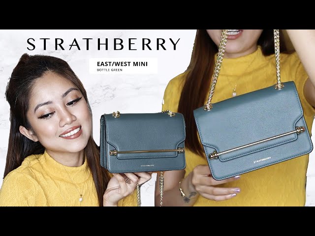 Strathberry - East/West Mini - Crossbody Leather Mini Handbag - Green