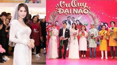Ngọc Trinh Diệu Nhi diện áo dài cưới trong lễ 