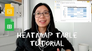 Heatmap Table in Google Sheets, Google Slides - Show Your Work - Day 012