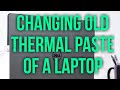 How to replace the old thermal paste of a laptop (DELL INSPiRON 15)