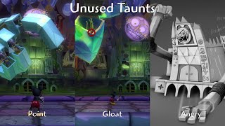 Never Before Seen Taunt Animations + Dialogue for the Clock Tower Boss in Epic Mickey
