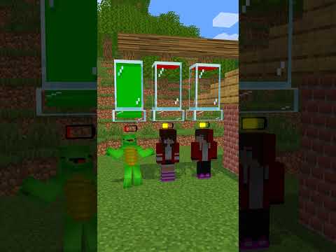 Fighting with a woman♀️ = 💀 - JJ and Mikey Maizen Minecraft Animation #maizen #minecraft #shorts