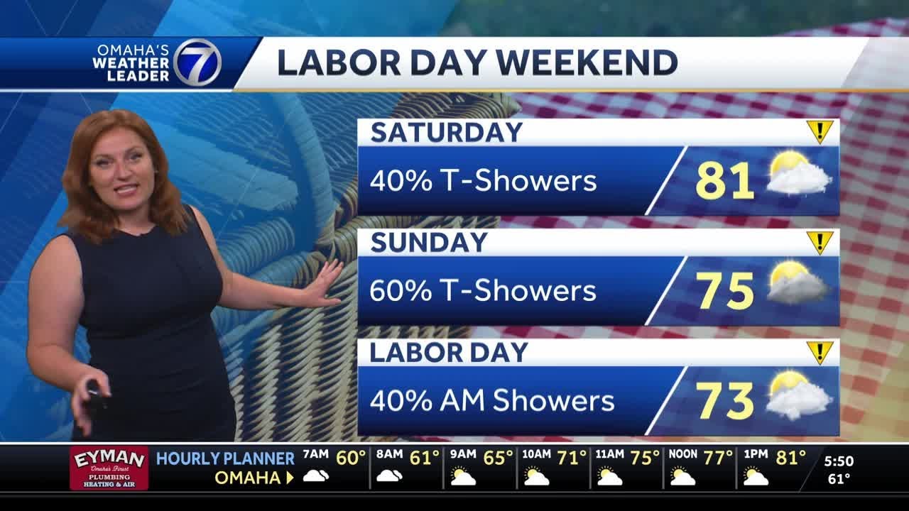 Dry, warm Friday with rain chances for the weekend - YouTube
