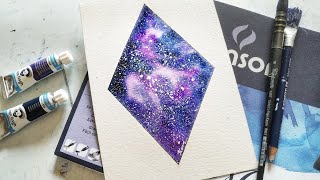 watercolor galaxy easy