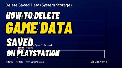 How to Delete Saved Game Data on Your PS4 Playstation Easy Method