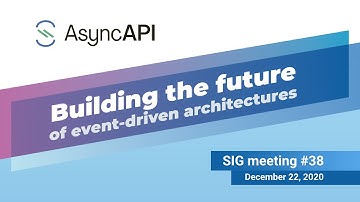 AsyncAPI SIG meeting 38 (December 22, 2020)