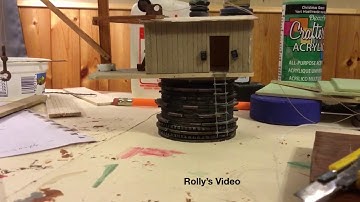 Scratch built HO scale crane