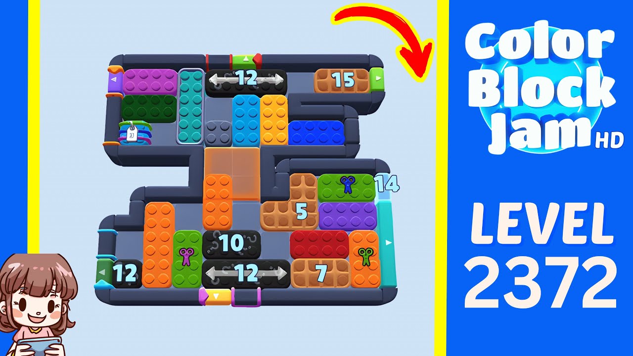 Color Block Jam Level 1462 (2372) Solution Walkthrough - YouTube