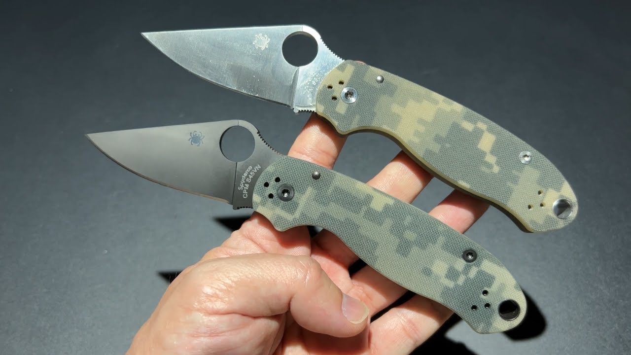 SPYDERCO PARA 3 CPM S45VN DLC CAMO / ยืม อัพเกรดใหม่ได้ใจกว่าเดิม 