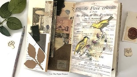 Botanical Junk Journal / Folio - DT for On A Whimsical Adventure - Ephemera Holder