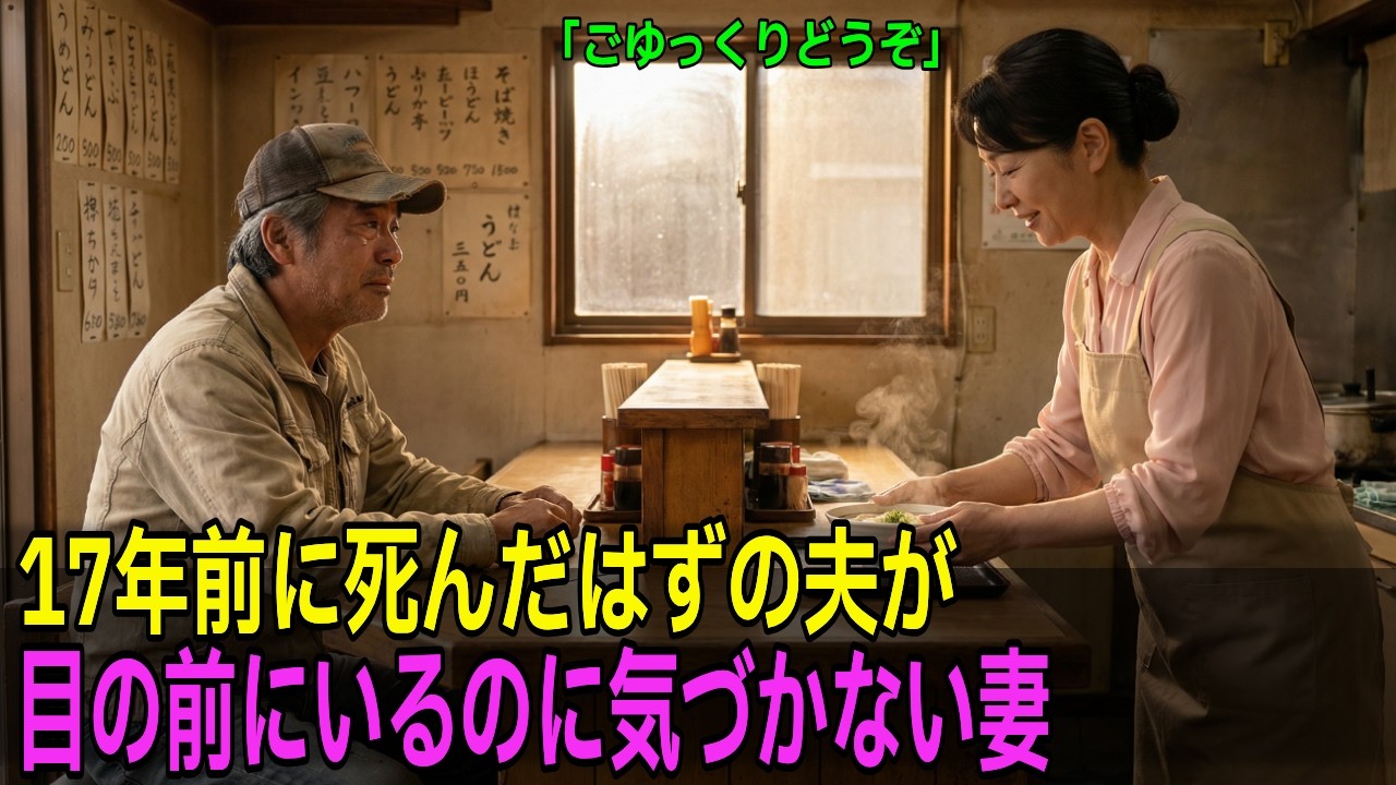 17年前に死んだはずの夫が100億を持って帰ってきた。足を引きずる妻は気づかず言った... 「ごゆっくりどうぞ #動エピソード #老後の物語 #家族の物語 #オーディオブック