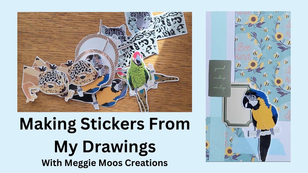 Making Stickers From My Drawings - YouTube