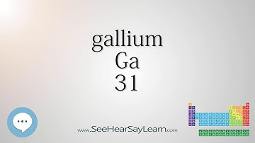 gallium - Periodic Table of Elements ⛏🔊