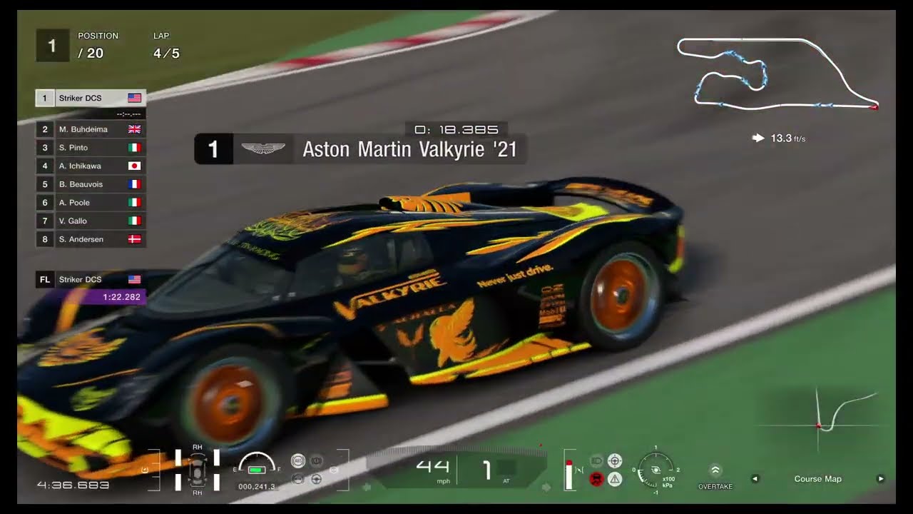GT7 - SHAKING THE DUST OFF - Aston Martin Valkyrie '21 - ECC600 - Deep Forest Raceway Reverse