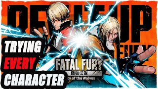 FATAL FURY COTW: Trying Every Single Character For The First Time