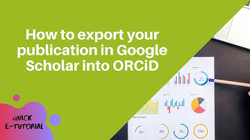 #usm #usmlibrarytv How to export your publication in Google Scholar into ORCiD