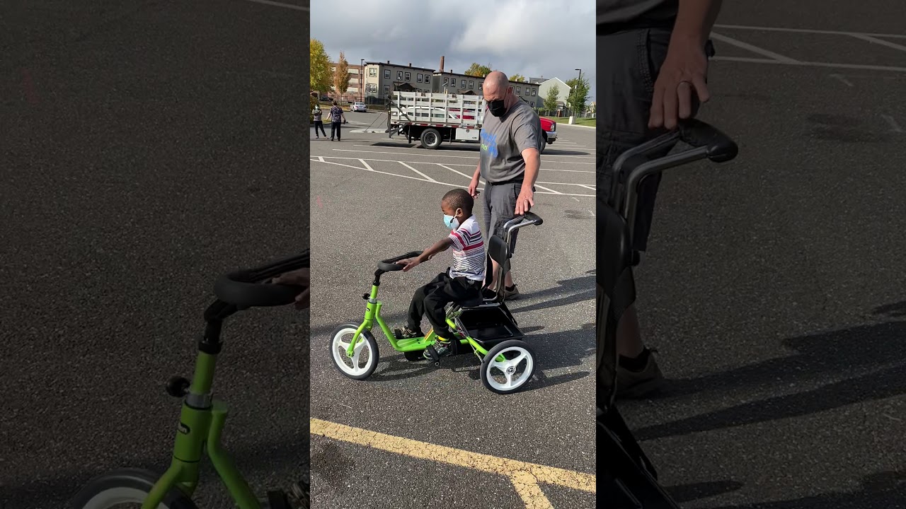 Kitanga Receives His New Accessible Tricycle from Pedal Thru Youth Foundation! ESMA YouTube