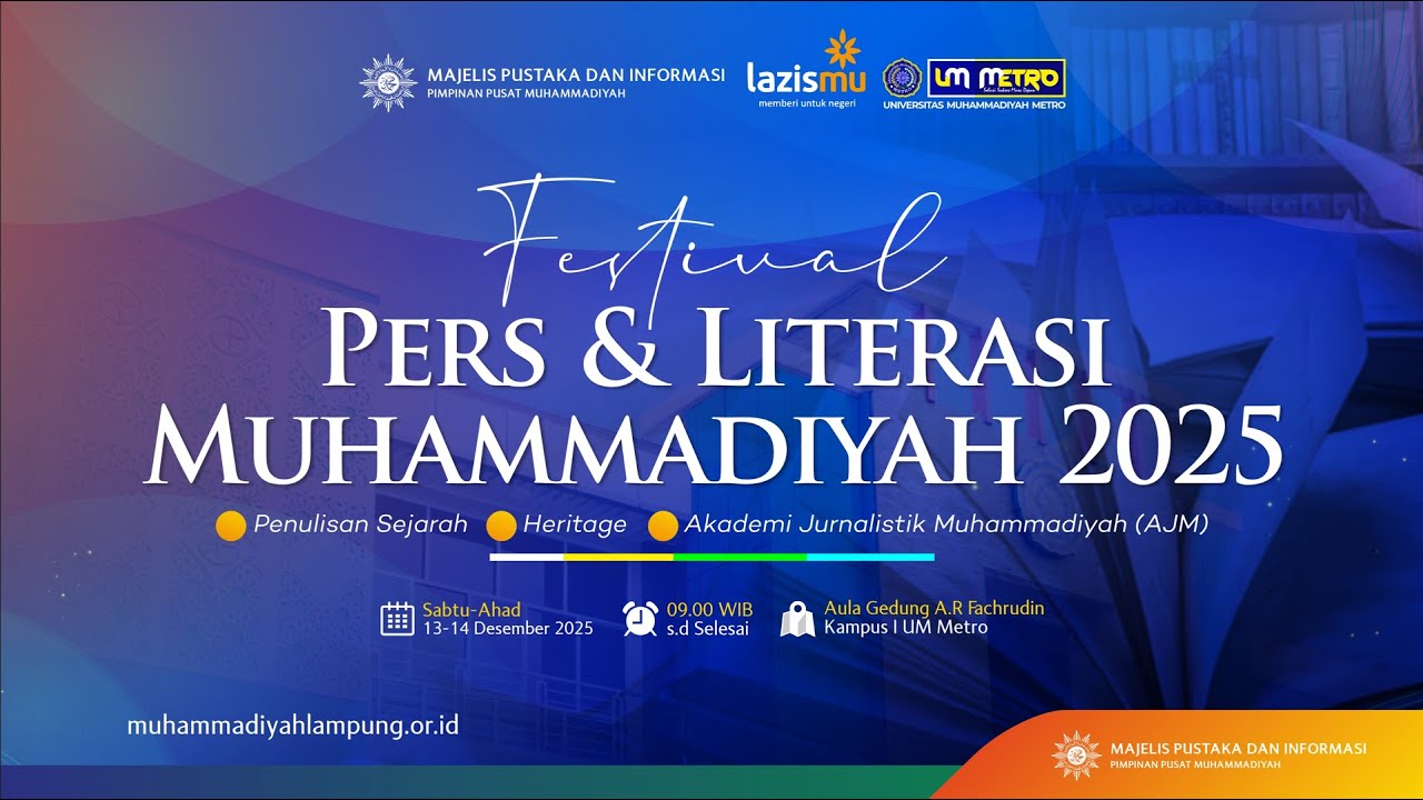 🔴[LIVE] FESTIFAL PERS & LITRASI  MUHAMMADIYAH 2025
