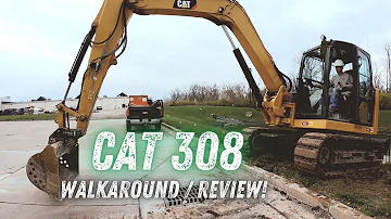 Kolik váží rýpadlo CAT 308e?
