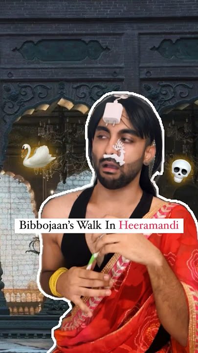 If I Played BIBBOJAAN In Heeramandi 🦢💀🫠😂😛 #heeramandi #aditiraohydari #comedyvideos #shorts